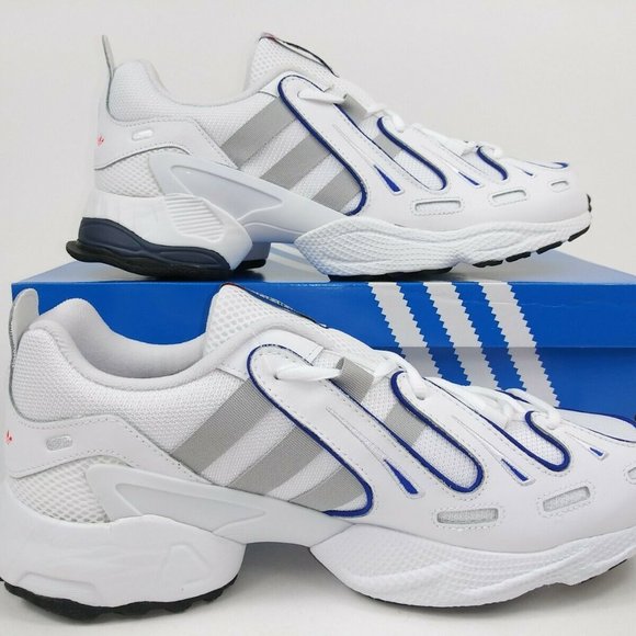 Adidas Mens EQT Gazelle EE4806 White Blue Sneakers - Picture 4 of 8